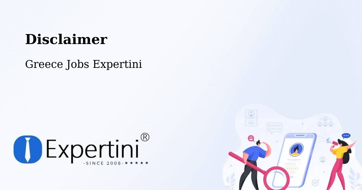 Disclaimer – Kleítos - Greece Jobs Expertini
